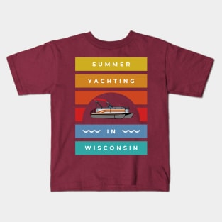 Summer Yachting In Wisconsin Kids T-Shirt